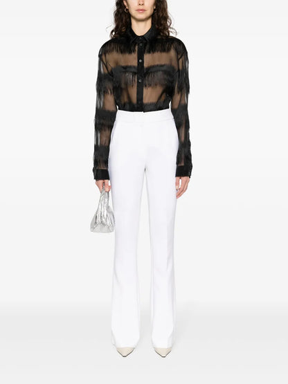 Iconic High-Waist Flared Trousers