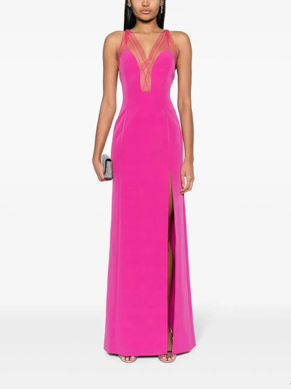 Panelled Sleeveless Maxi Dress