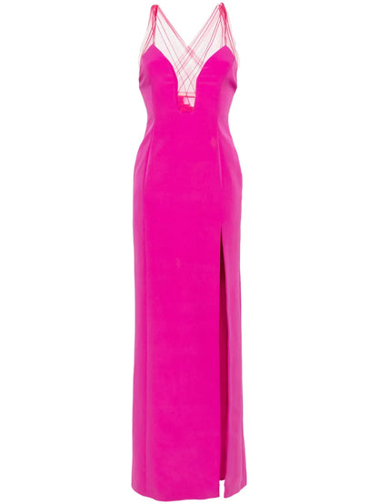 Panelled Sleeveless Maxi Dress
