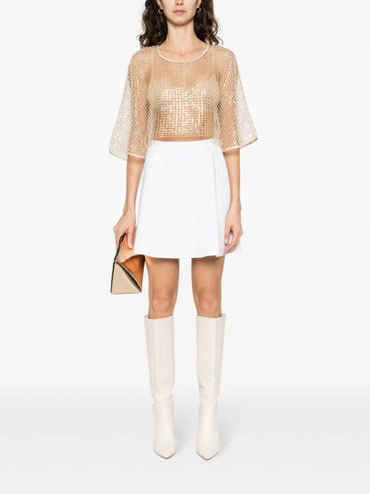 High-Waist A-Line Skirt