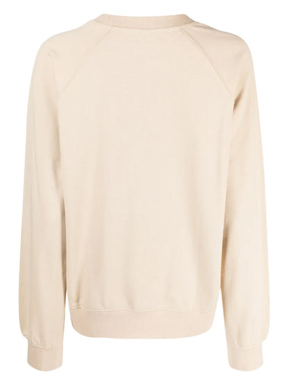 Slogan-Embroidered Cotton Sweatshirt