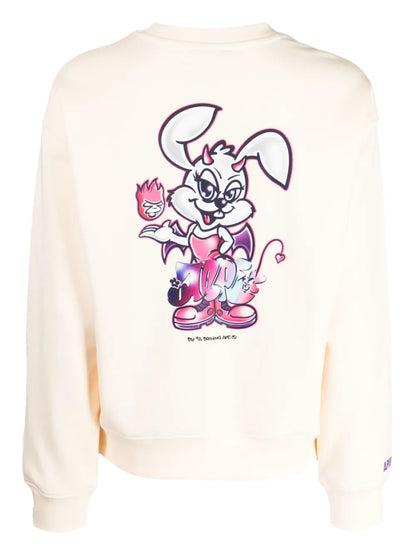Logo-Print Drop-Shoulder Sweatshirt