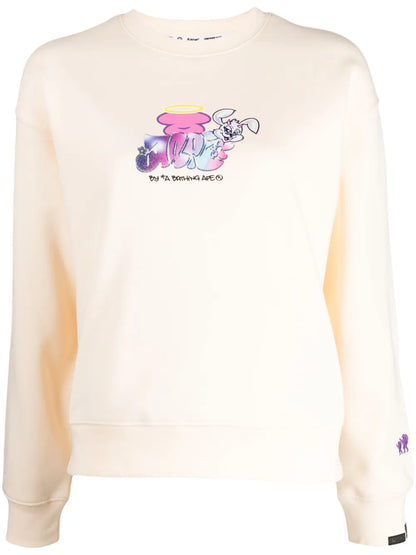 Logo-Print Drop-Shoulder Sweatshirt