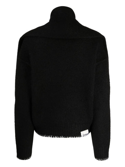 Whipstitch-Trim Layered Jumper