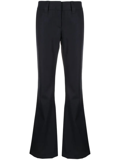 Low-Rise Flared Trousers