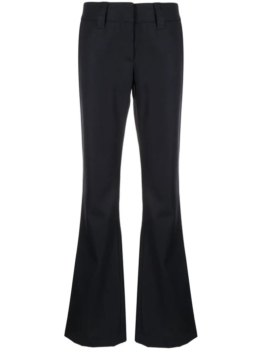 Low-Rise Flared Trousers