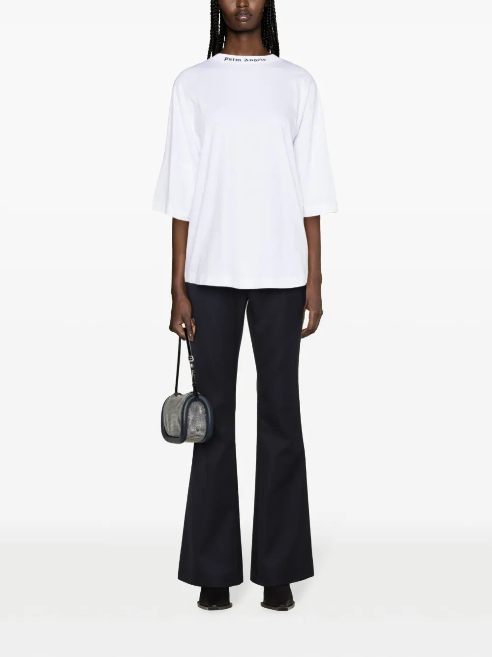 Low-Rise Flared Trousers