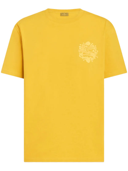 Pegaso-Embroidered Cotton T-Shirt