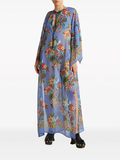 Floral-Print Maxi Dress