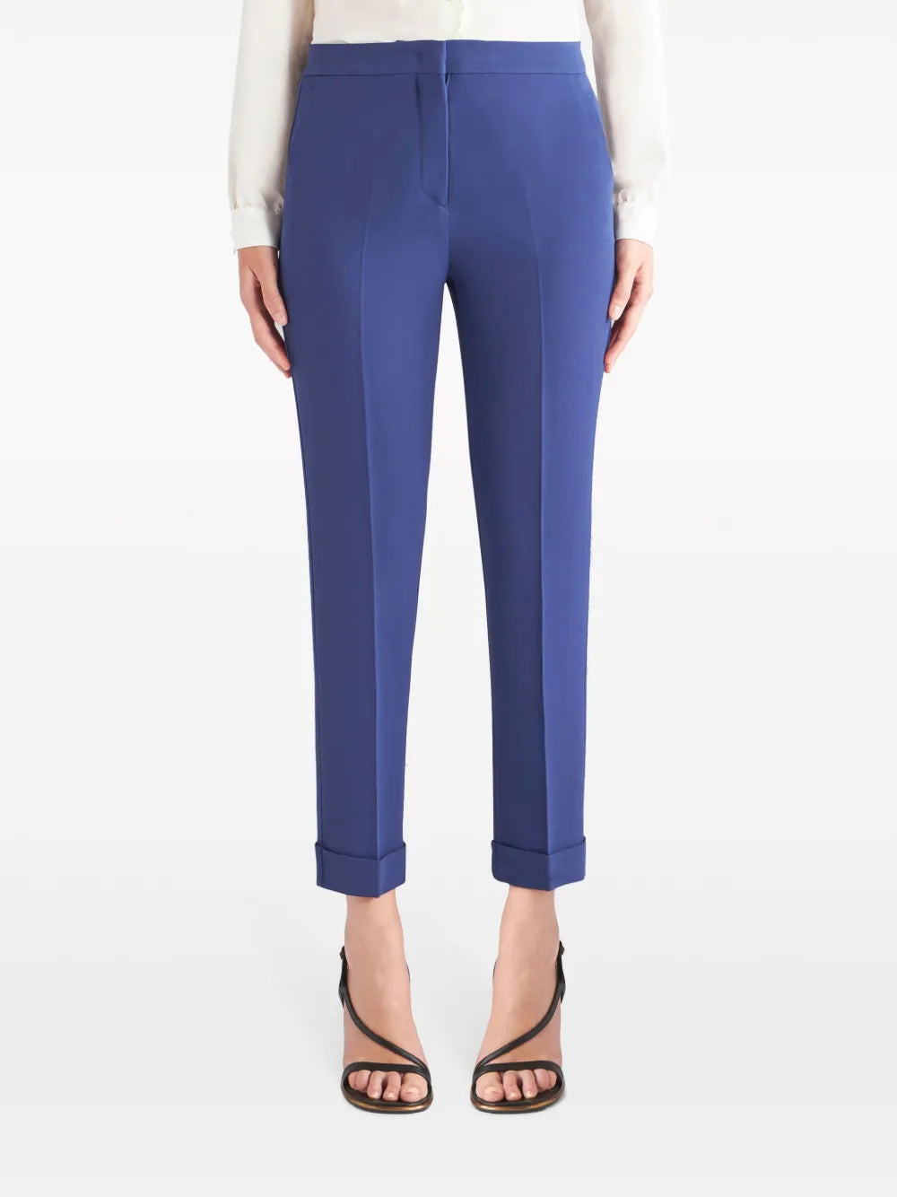 High-Waist Cropped Trousers