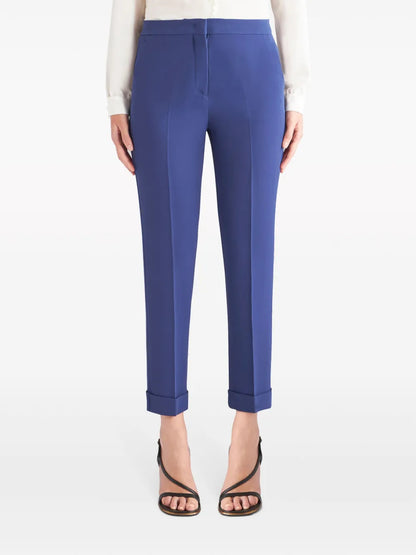 High-Waist Cropped Trousers