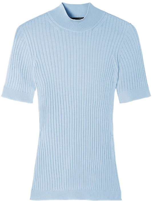 Ribbed-Knit Wool Top