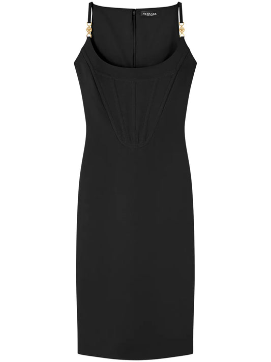 Medusa-Strap Corset-Style Dress
