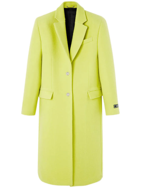 Notched-Lapels Single-Breasted Coat