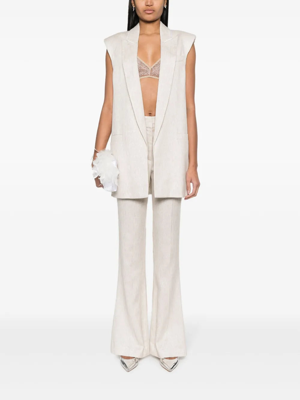 Open-Front Tailored Vest