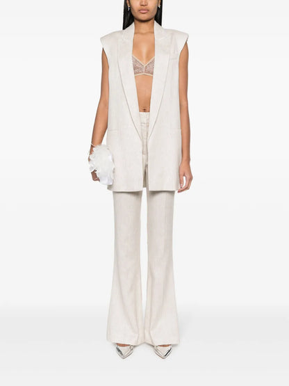 Open-Front Tailored Vest