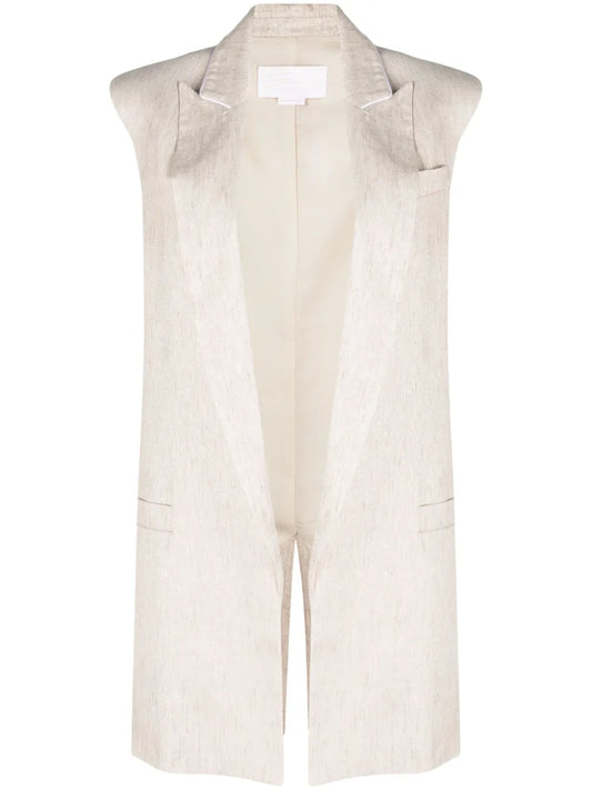Open-Front Tailored Vest