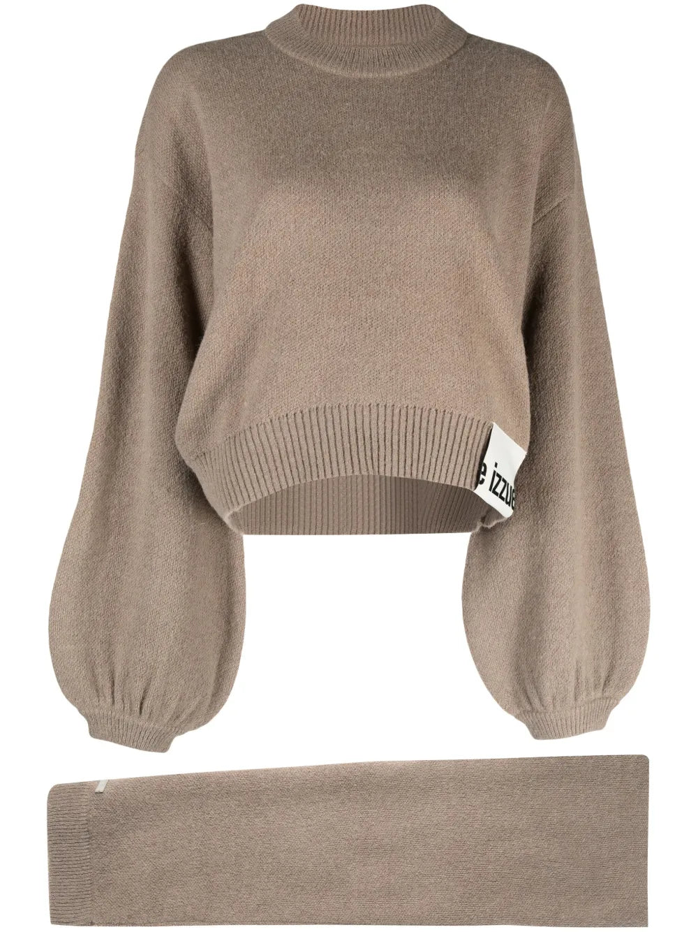 Crew-Neck Cropped Jumper