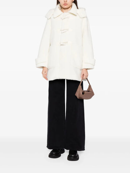 Hooded Faux-Shearling Jacket