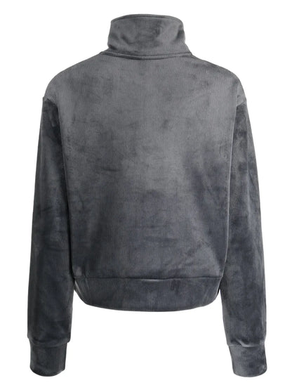 Logo-Patch Corduroy Sweatshirt