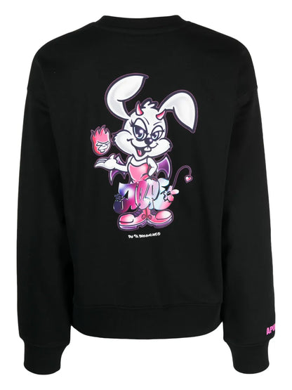 Graphic-Print Jersey Sweatshirt
