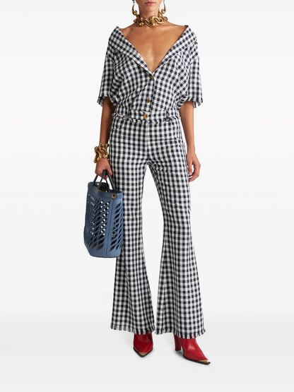 Gingham-Check Short-Sleeve Shirt