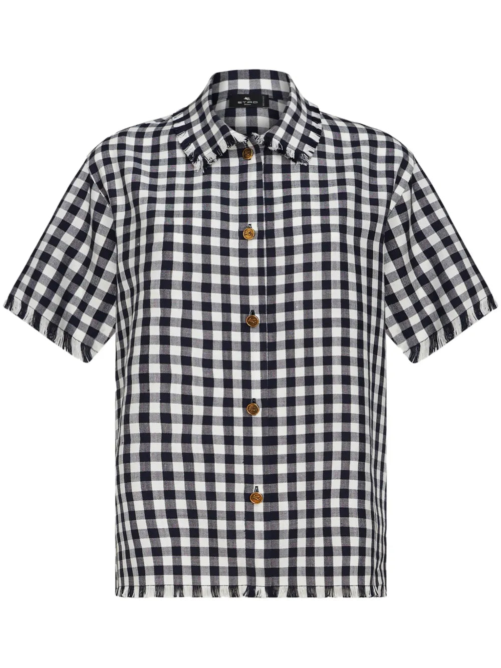 Gingham-Check Short-Sleeve Shirt