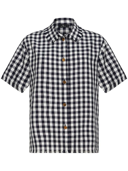 Gingham-Check Short-Sleeve Shirt
