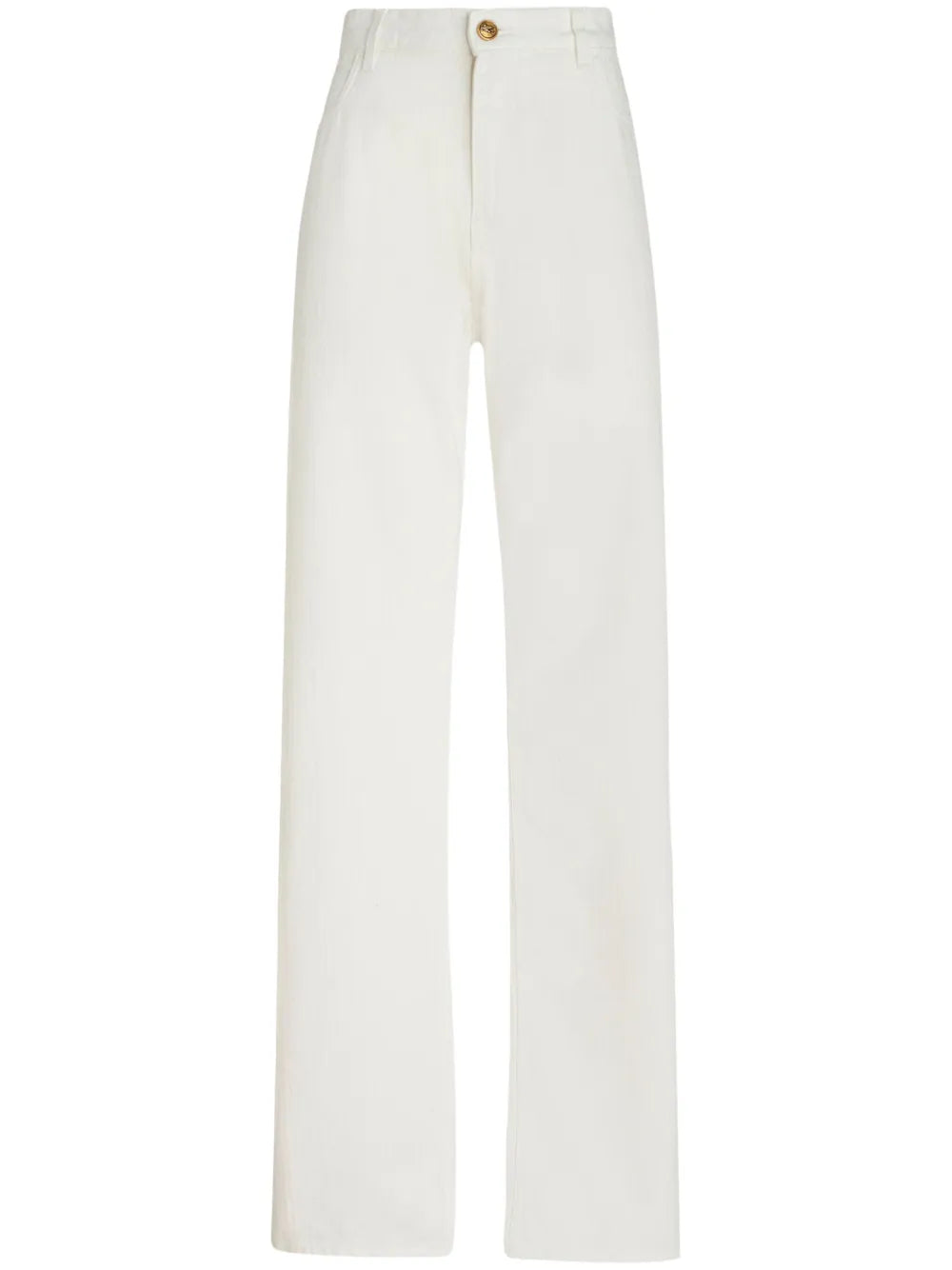 Pegaso-Embroidered Wide-Leg Jeans