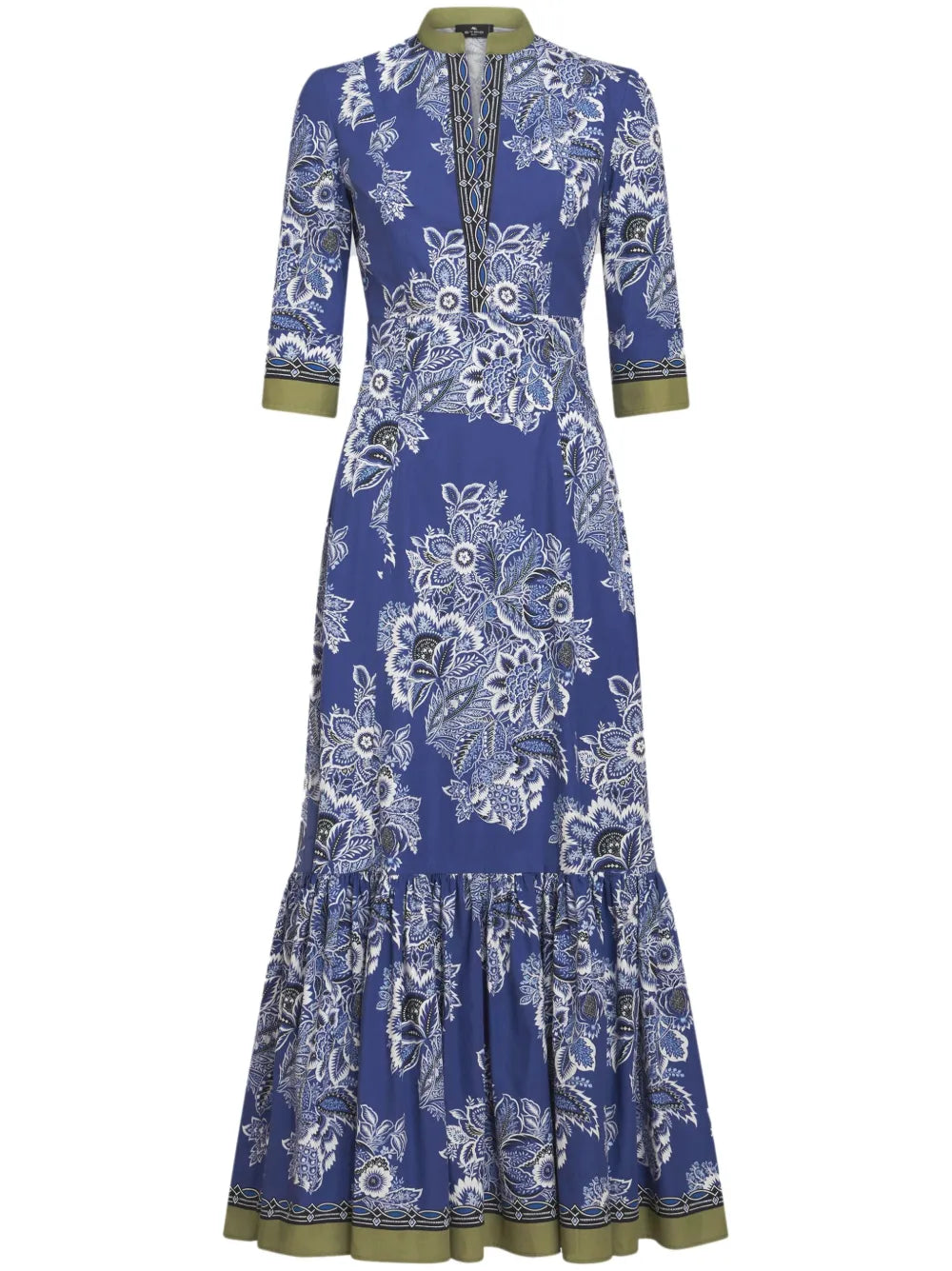 Floral-Print Cotton Maxi Dress