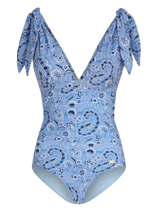 Paisley-Print One-Piece Swimsuit
