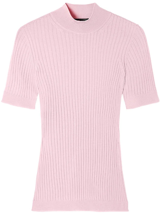 High-Neck Ribbed Jumper