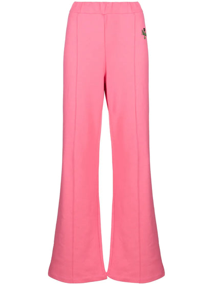 Logo-Embroidered Elasticated-Waist Track Pants