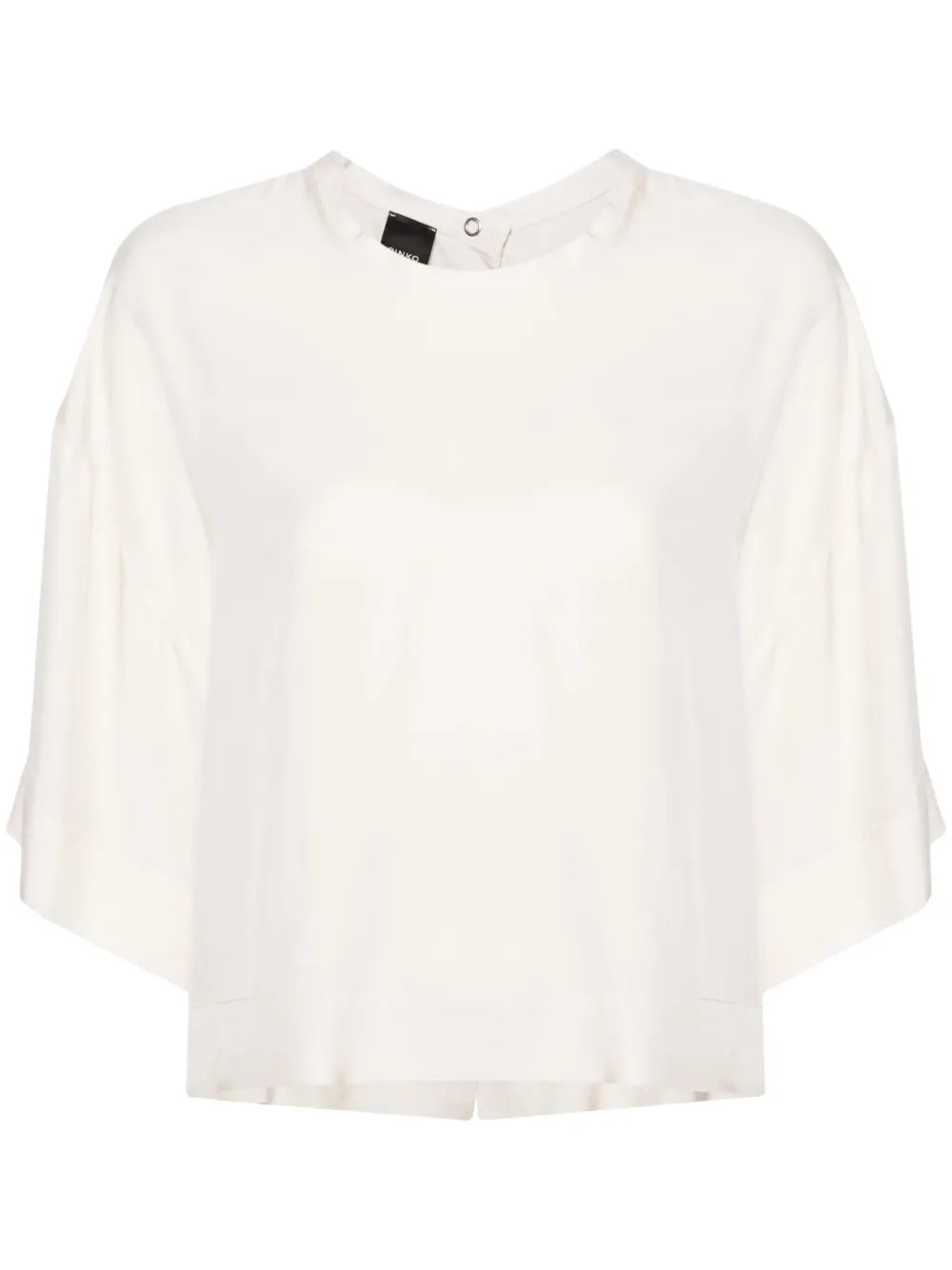 Boat-Neck Short-Sleeve Blouse