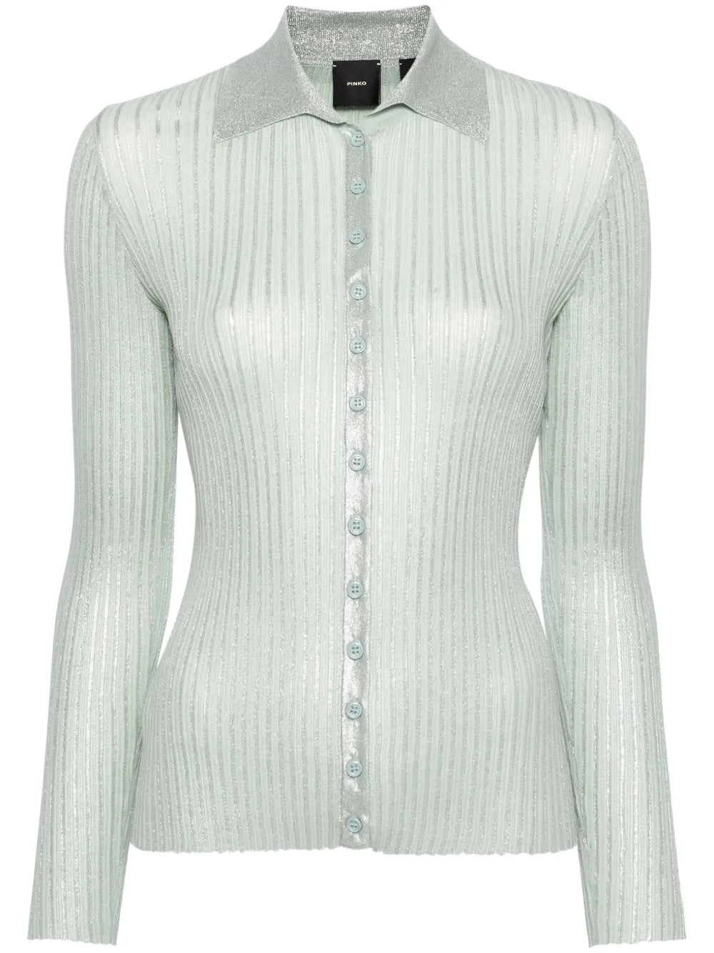 Ribbed Lurex Cardigan