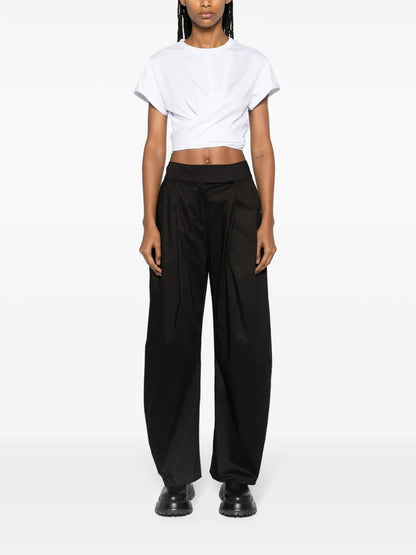 High-Waisted Wide-Leg Trousers