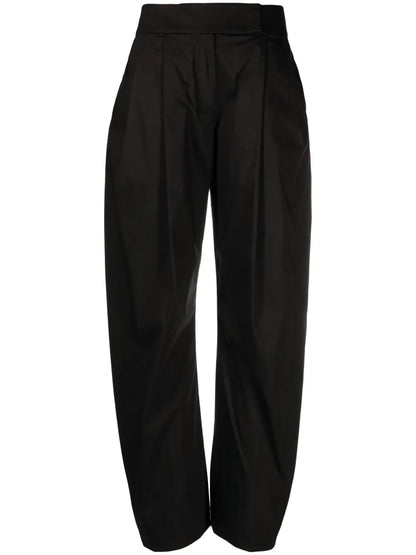High-Waisted Wide-Leg Trousers