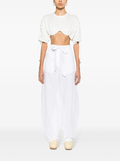 Belted Wide-Leg Trousers