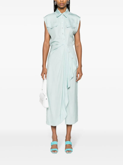 Amityville Asymmetric Shirt Dress