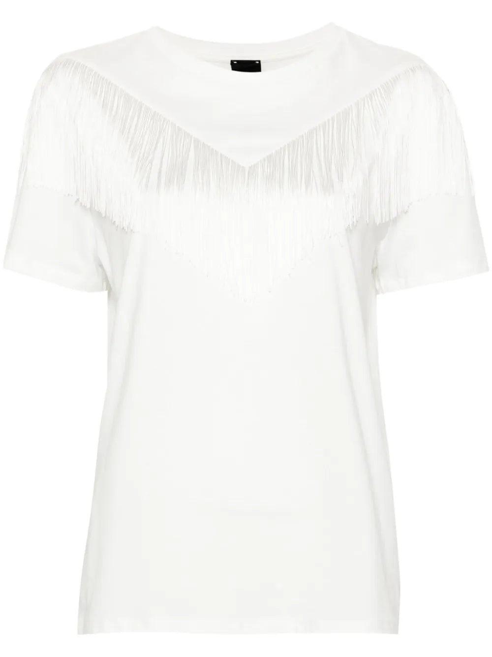 Fringed Cotton T-Shirt