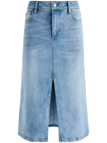 Rye Low-Rise Denim Skirt