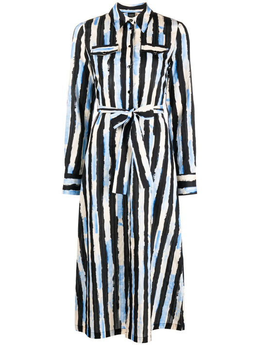 Assente Striped Cotton Shirtdress