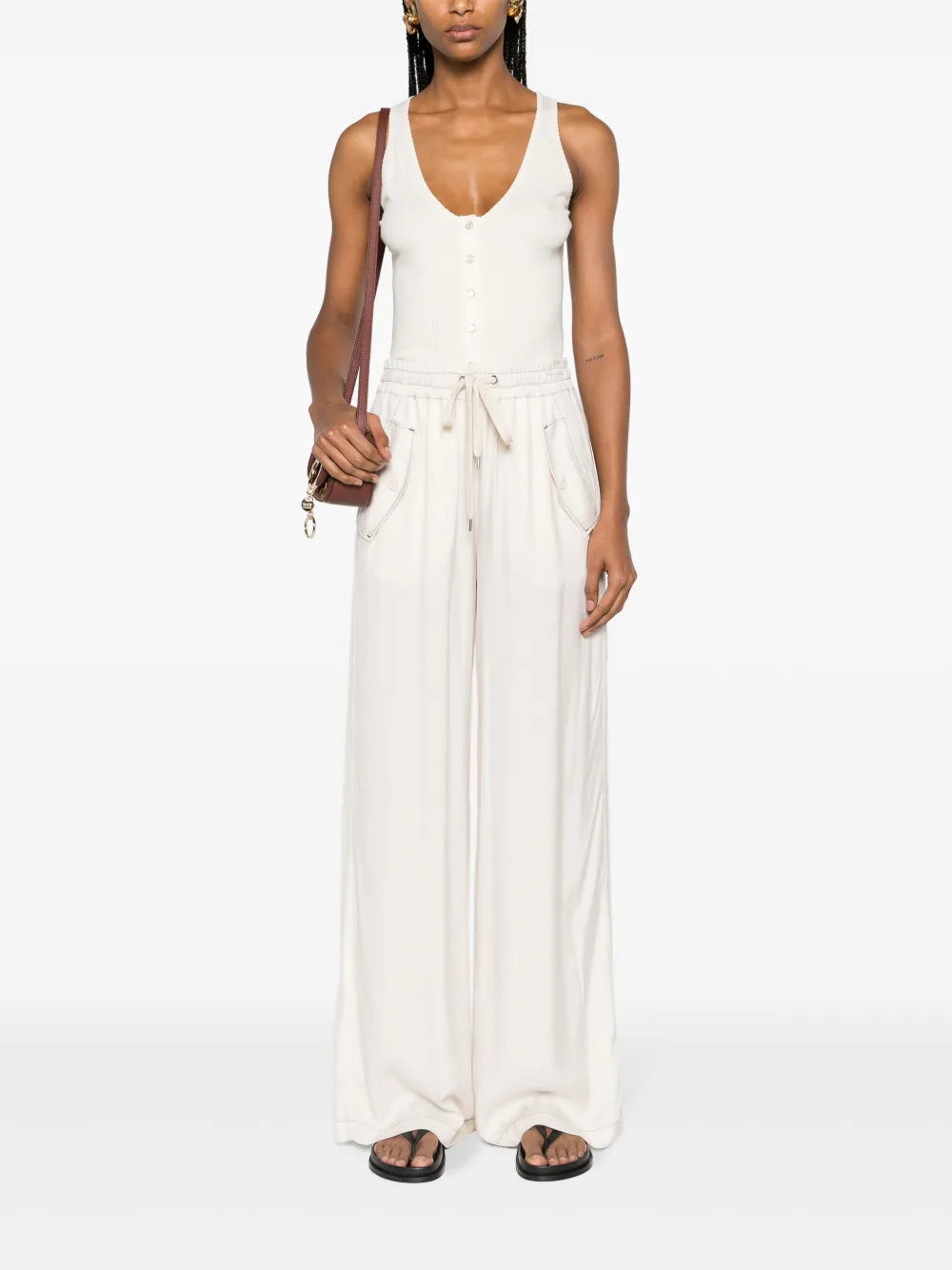 Perdono Mid-Rise Palazzo Pants