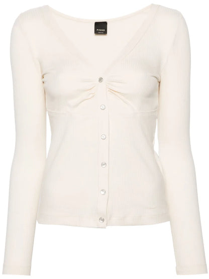 Cut-Out Detailed Ribbed Top