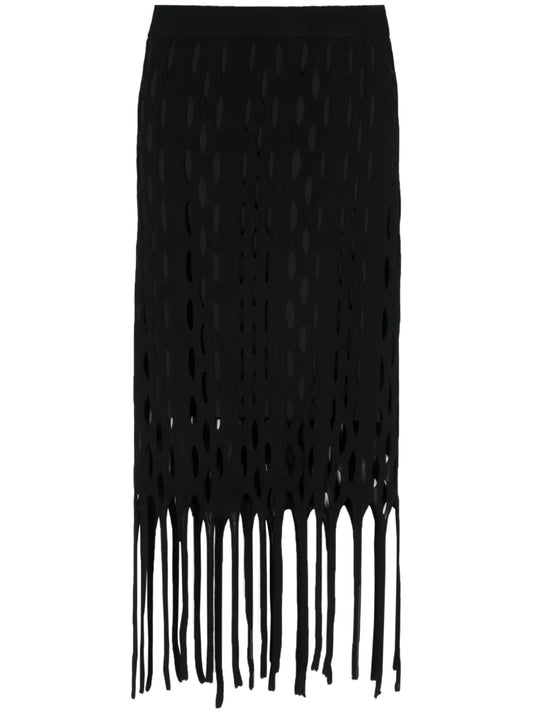 Cut-Out Knitted Skirt
