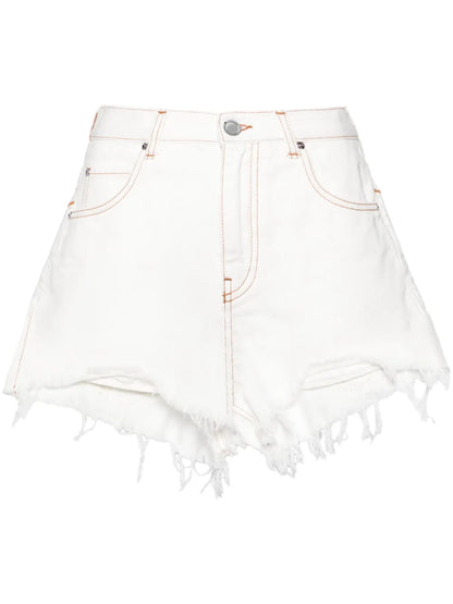 Honey Frayed Denim Shorts