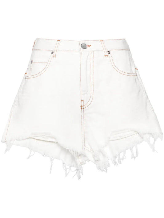 Honey Frayed Denim Shorts
