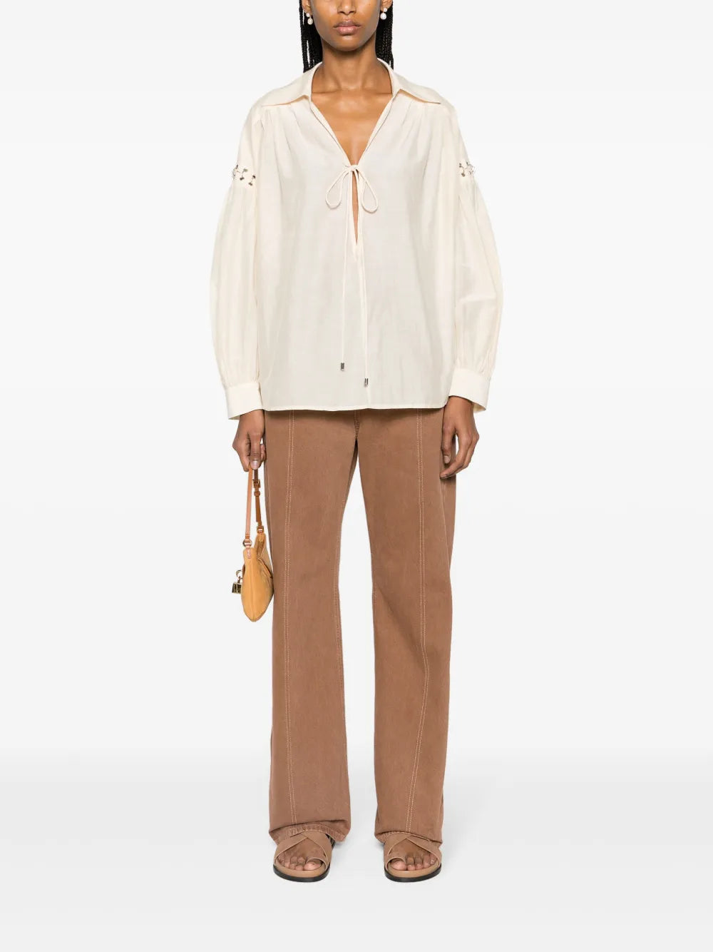 Ring-Findings Detailed Poplin Tunic