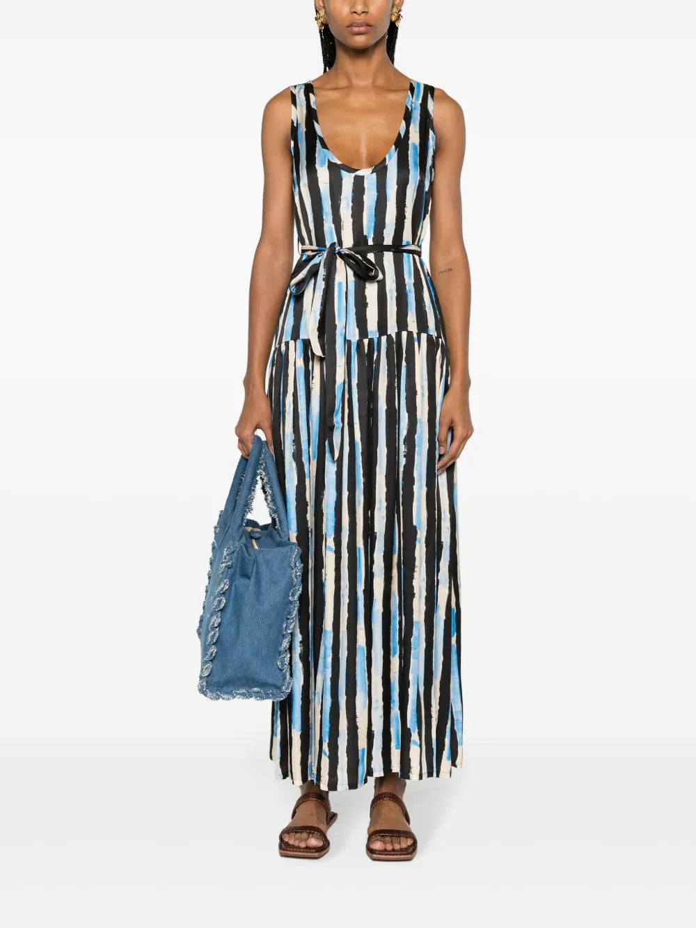Once Striped Maxi Dress