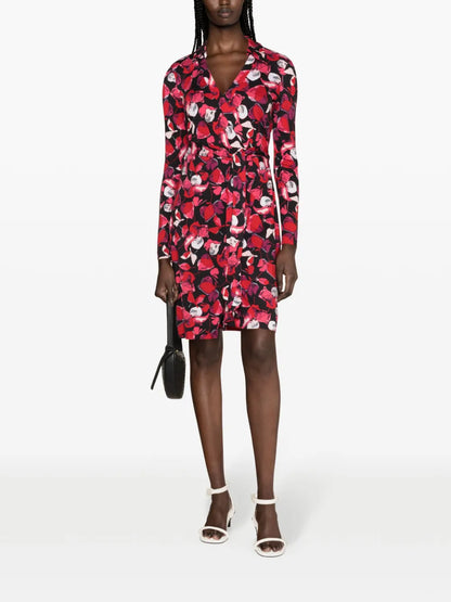 Jeanne Floral-Print Wrap Dress